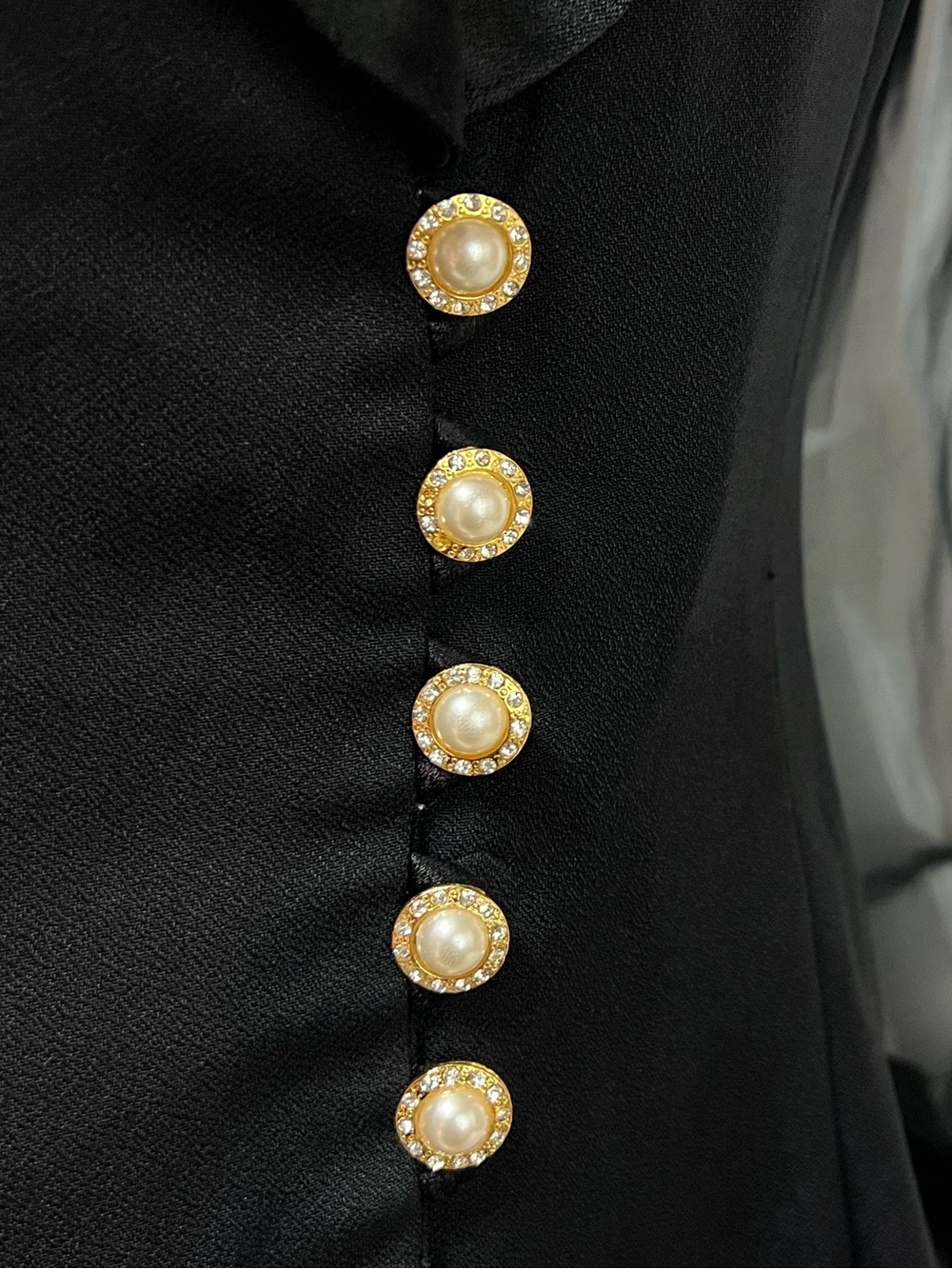 Vintage Cache 9/10 Black Tailcoat 90s Goth Fairycore Steampunk Victorian Jacket - Picture 3 of 11